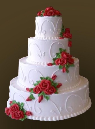 Ярусные торт на свадьбу