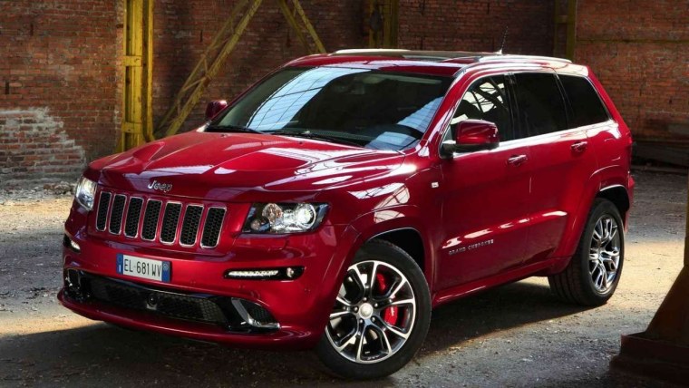 Jeep Grand Cherokee srt8 красный
