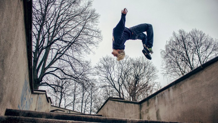 Паркур сальто