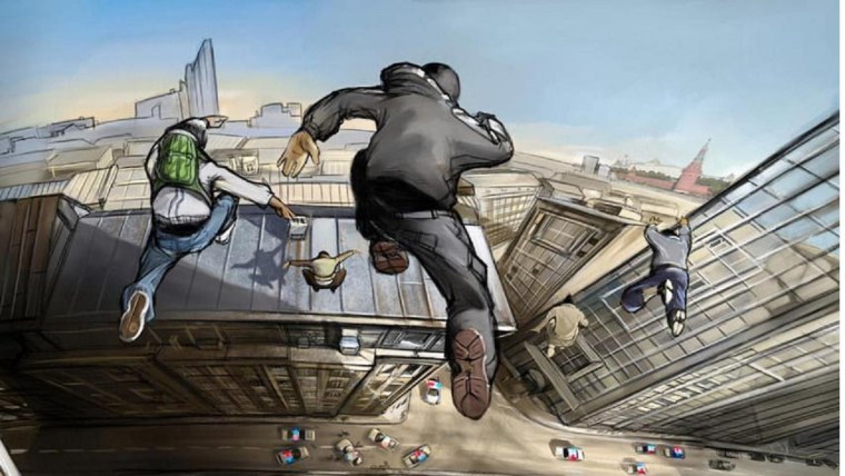 Паркур рисунки