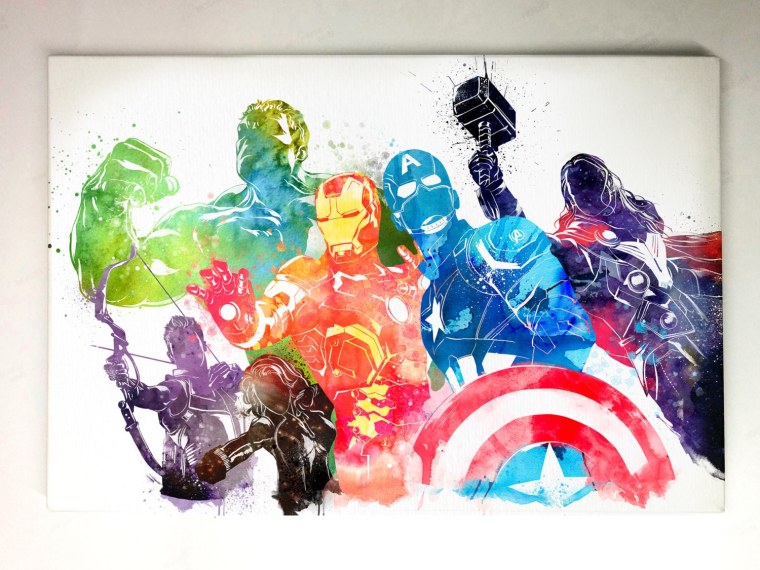 Супергерои красками