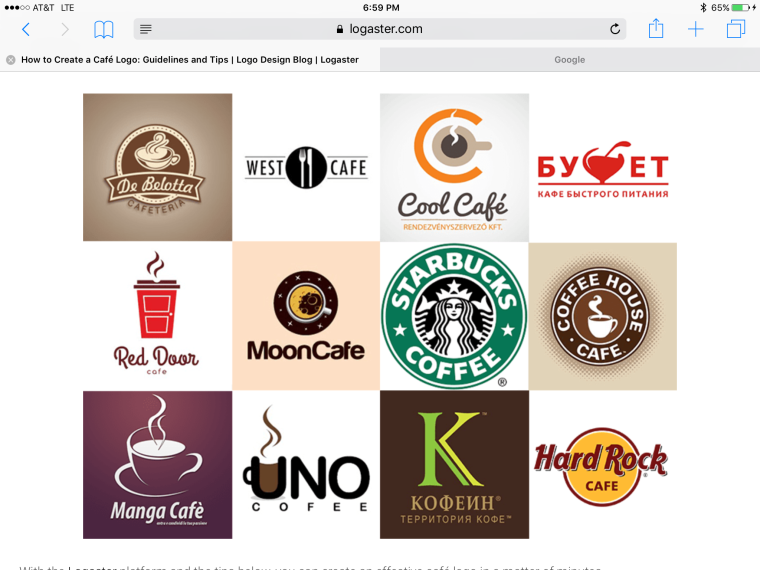 Логотипы кафе и ресторанов