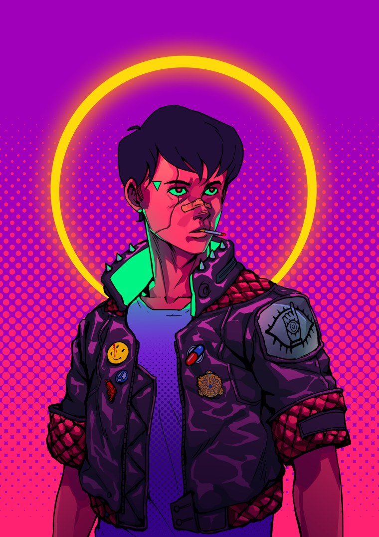 Авы в стиле киберпанка