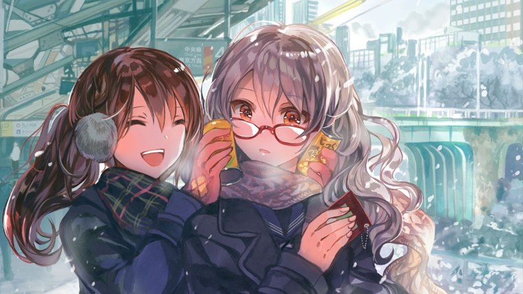 Аниме друзья зимой