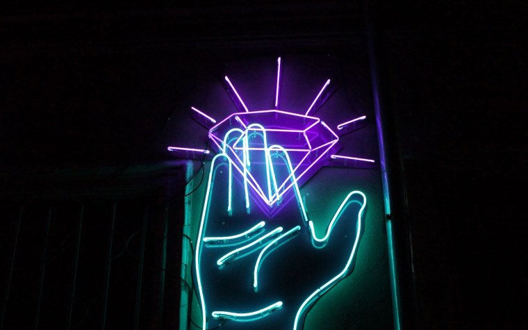 Неоновая вывеска фон