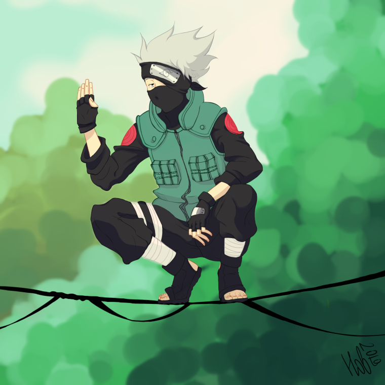 Какаси Хатакэ арт крутой