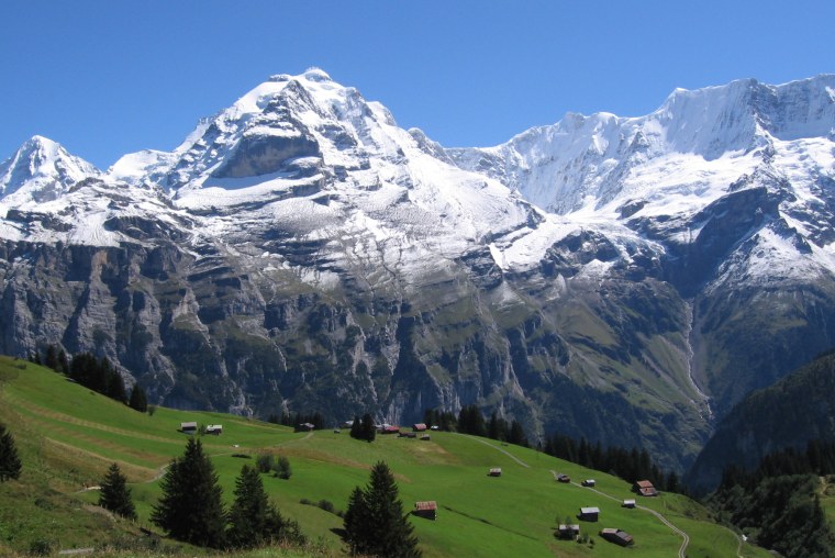 Jungfrau гора в Швейцарии