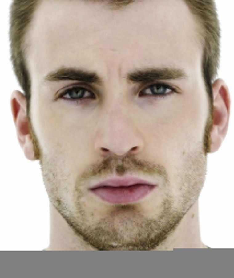 Крис Эванс без бороды