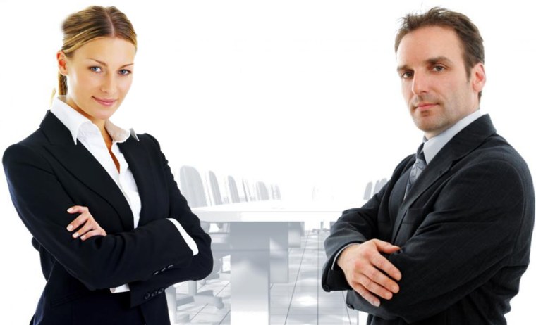 Мужчина и женщина бизнес