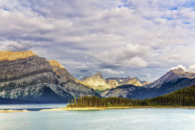 Верхнее озеро Кананаскис парк Питера