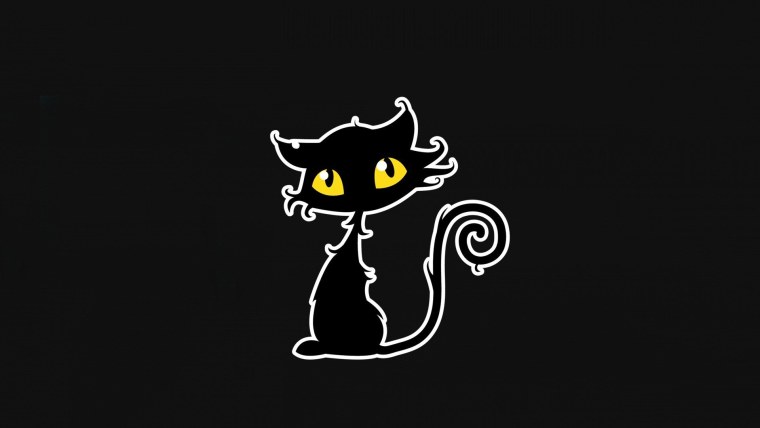 Черный кот Минимализм