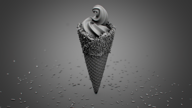 Черное мороженое