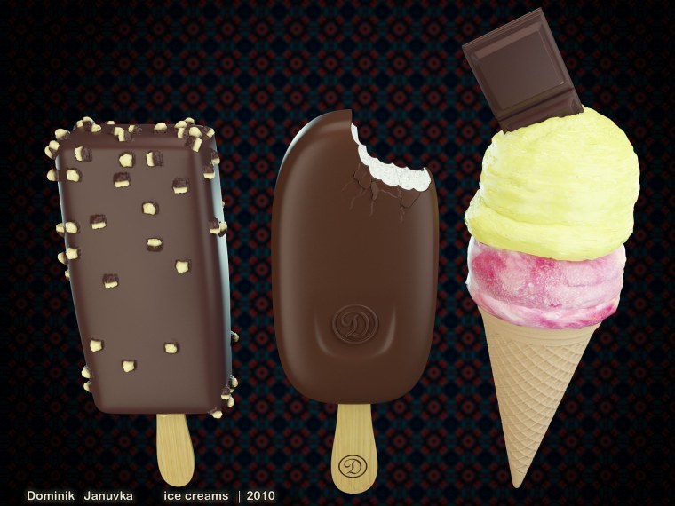Реклама мороженого в виде
