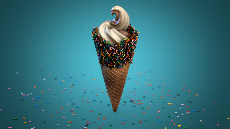 Фон для рекламы мороженого