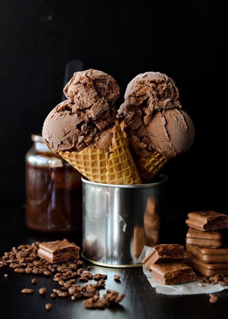 Мороженое с шоколадом