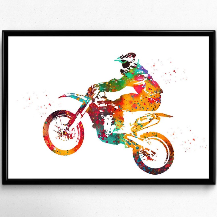 Мотоцикл эндуро вектор