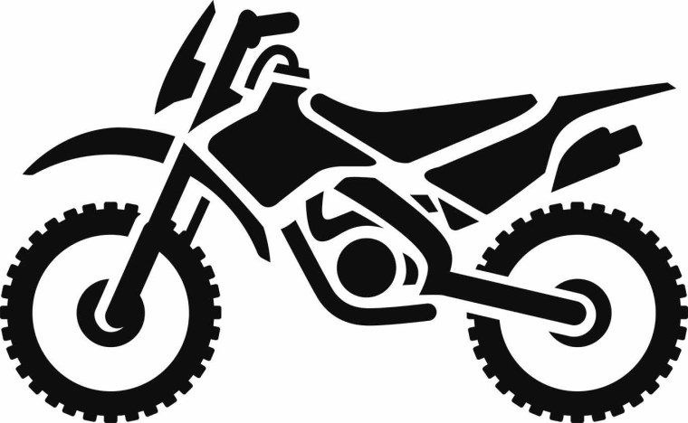 Мотоцикл сбоку вектор