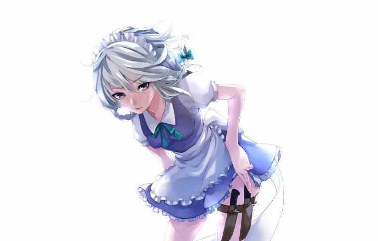 Аниме арт на белом фоне