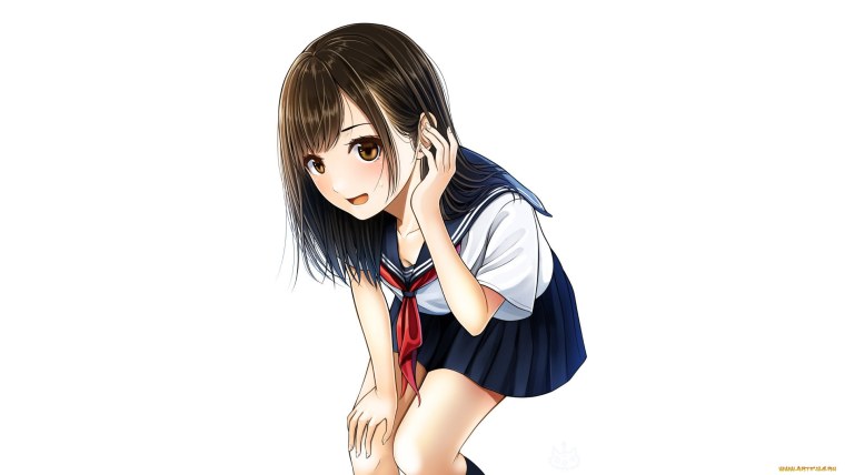 Аниме на белом фоне