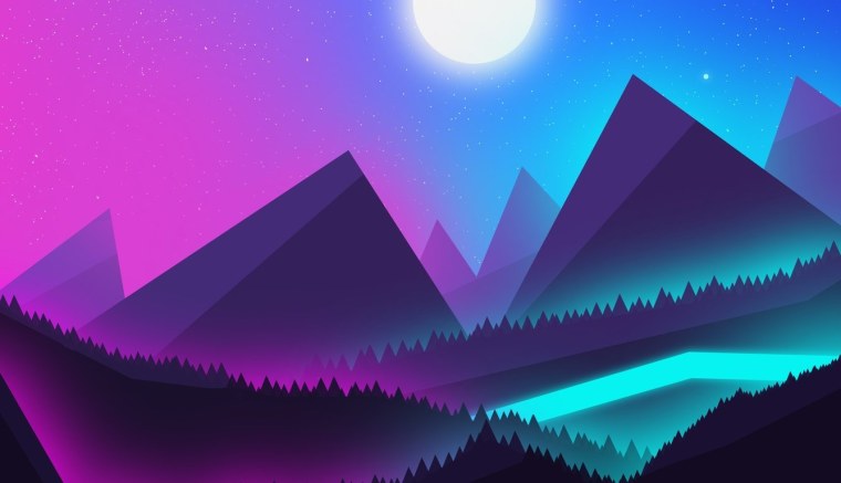 Фиолетовые обои Минимализм