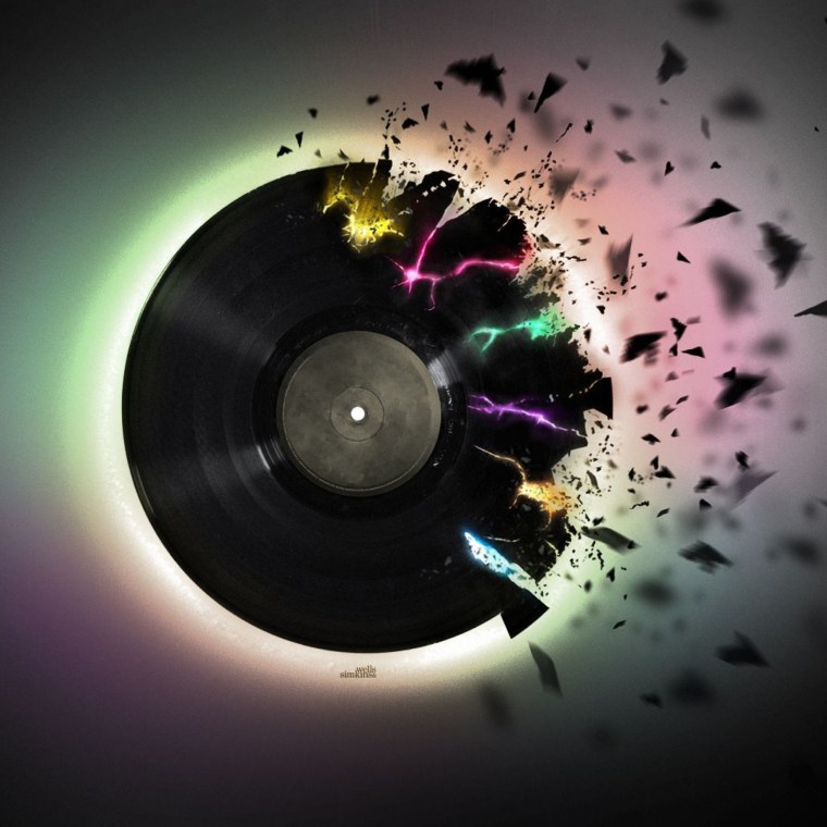 Прозрачная музыкальная пластинка