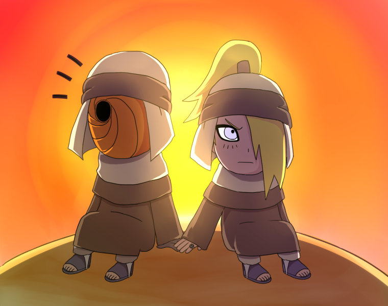 Итачи и Саске арт Акацуки