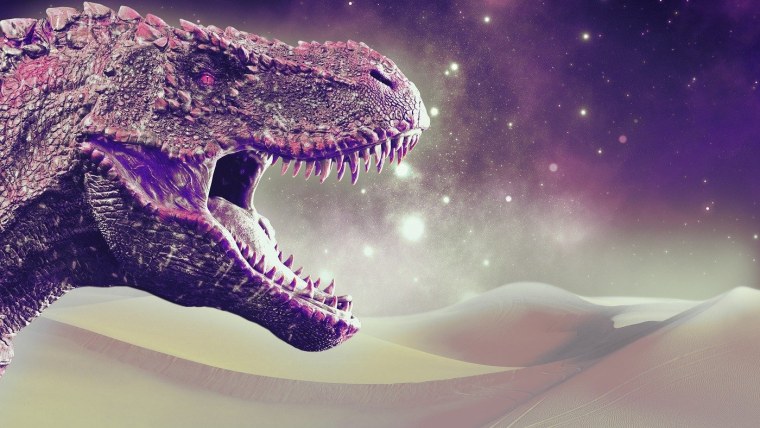 Фон динозавры космос