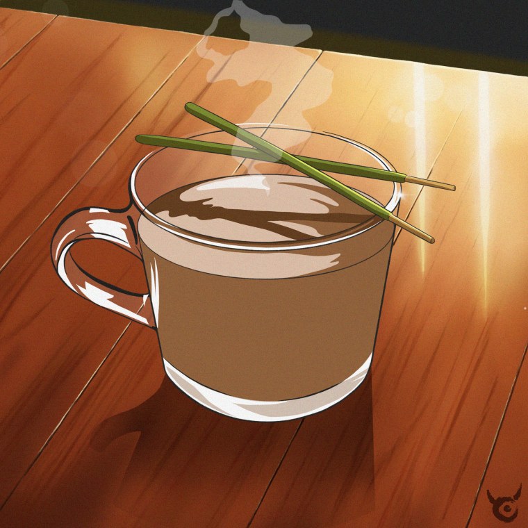 Аниме кофейного цвета