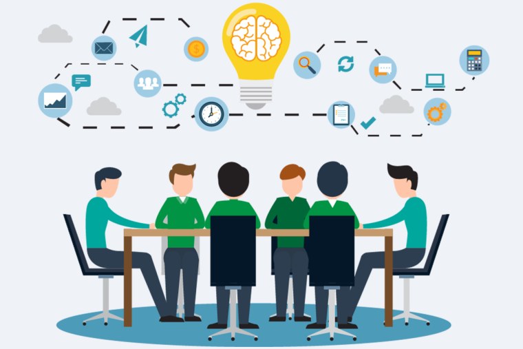 Команда разработчиков иллюстрация