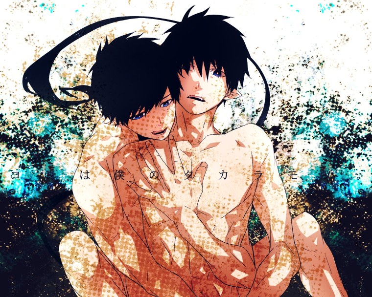 Иконки для приложений аниме голубой