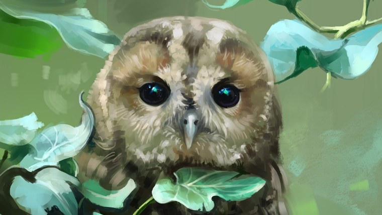 Голубая Филиппинская Сова