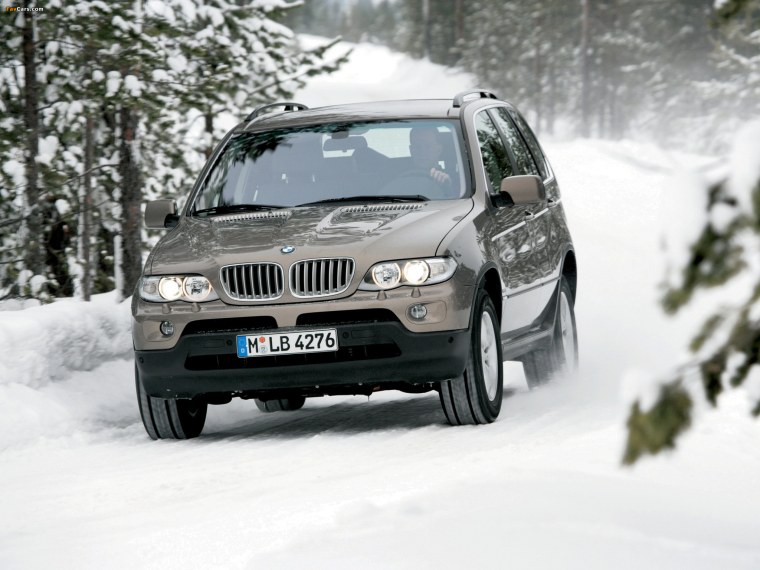 BMW x5 e53 зимой
