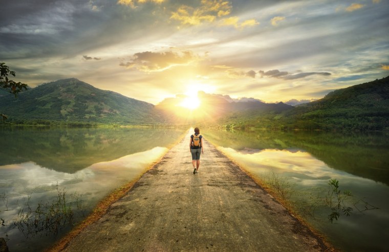 Солнце на дороге