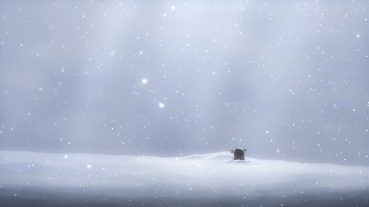 Снег на черном фоне