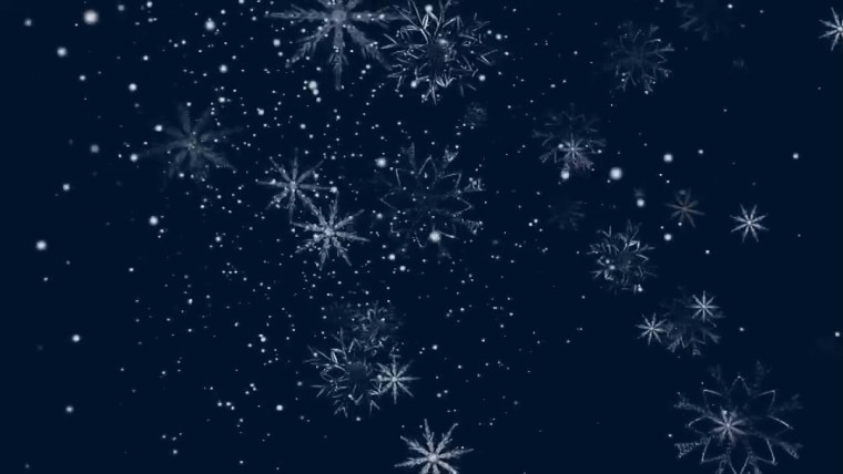 Эффект падающих снежинок