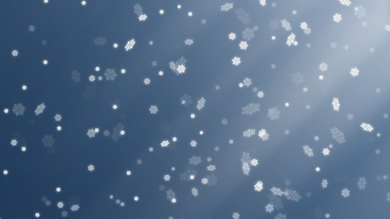 Снежинки падают