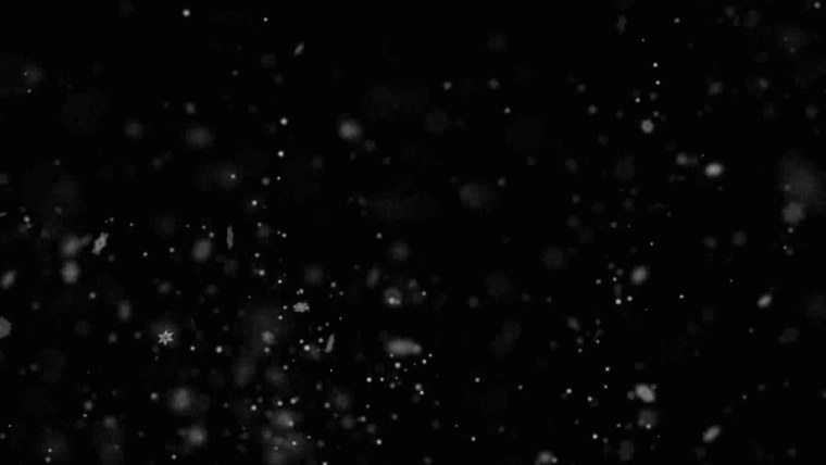 Снег на черном фоне