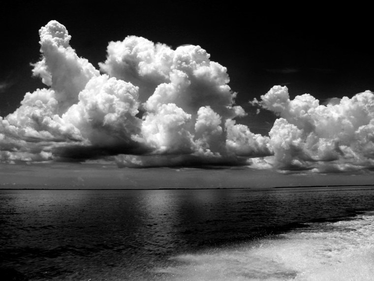 Черно белое небо