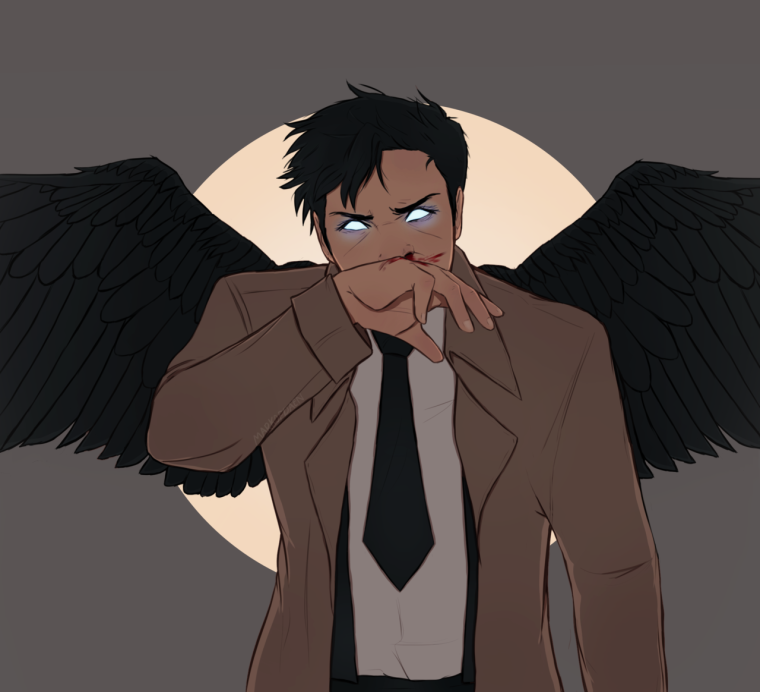 Кастиэль сверхъестественное арт