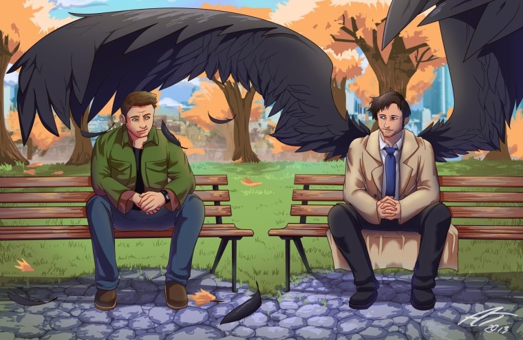 Люцифер и Кастиэль сверхъестественное