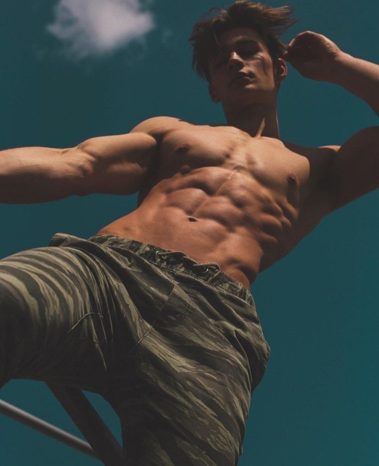 Пресс парня Эстетика