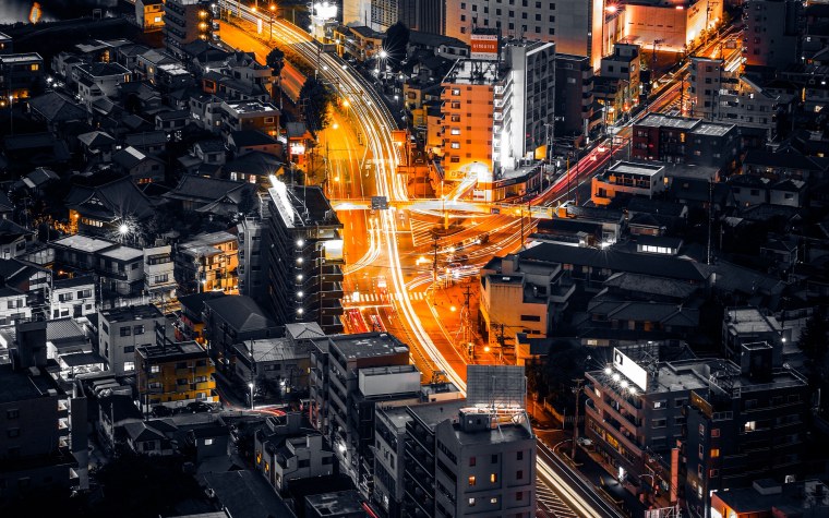 Город Япония 4к