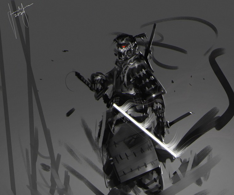 Самурай Ghost of Цусима арт