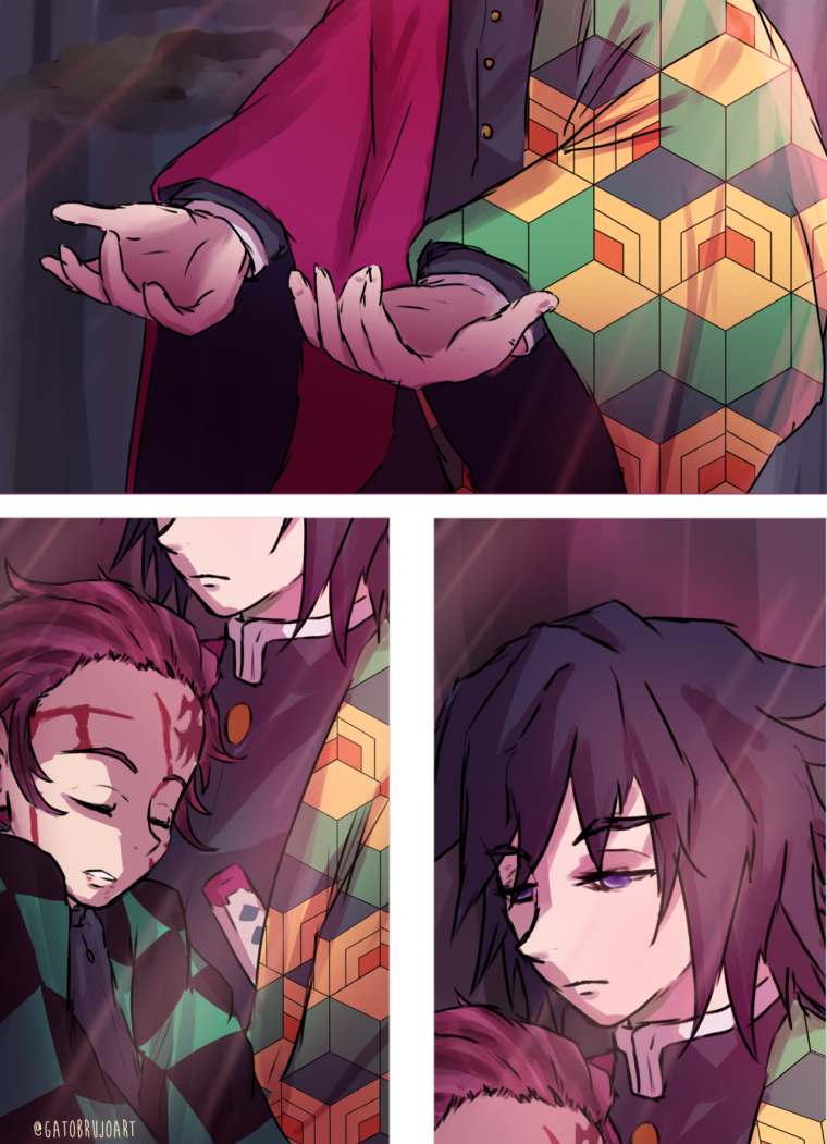 Томиока и Танджиро комиксы