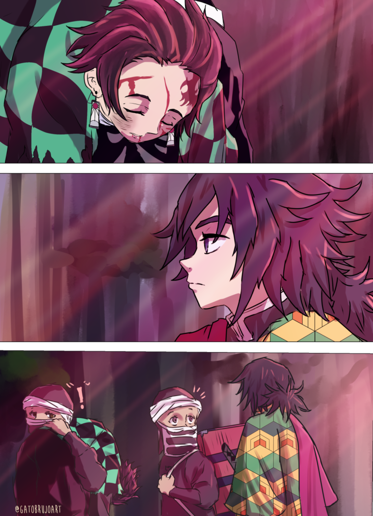 Томиока и Танджиро комиксы