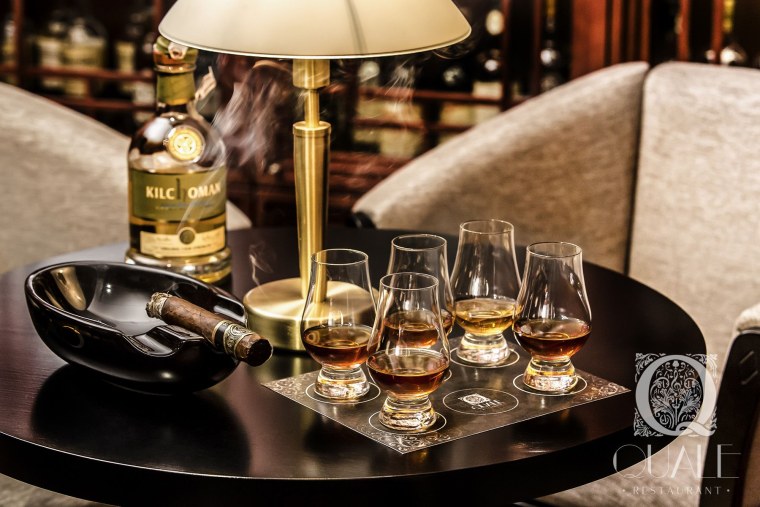 Красивая сервировка виски