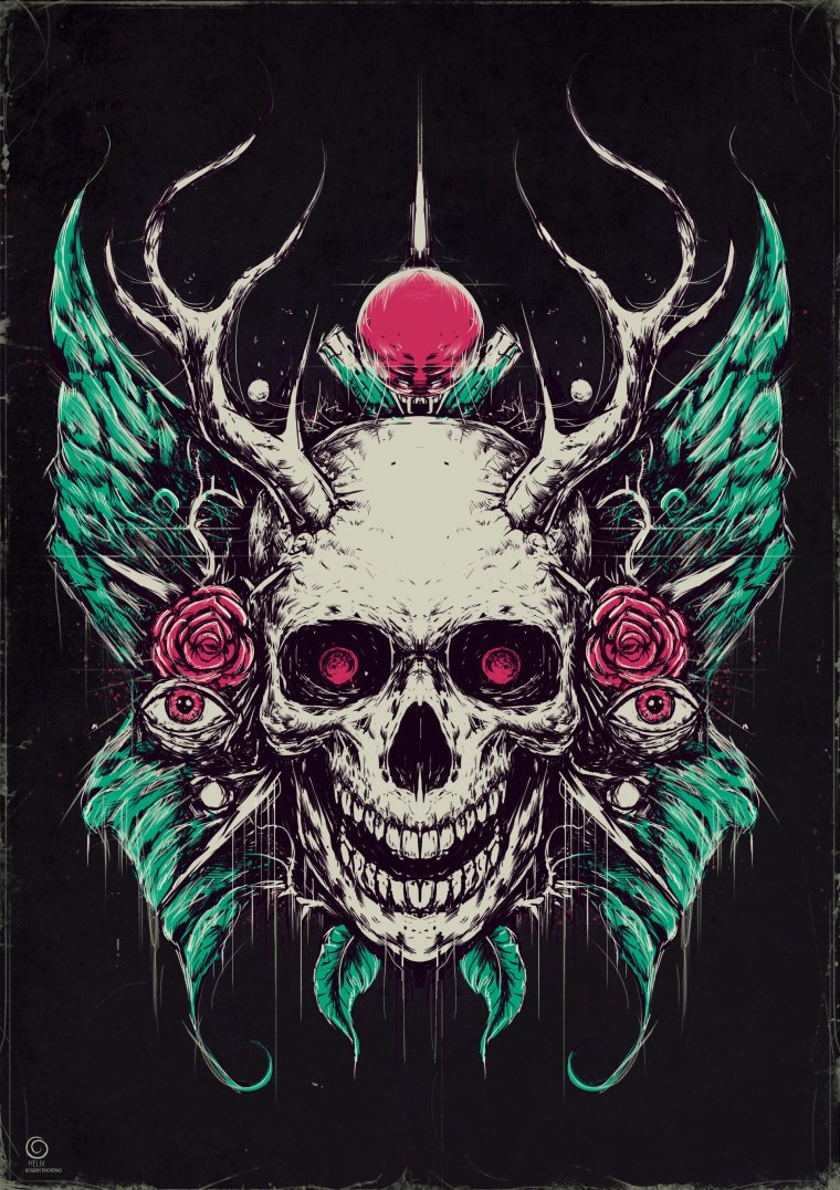 Психоделический череп