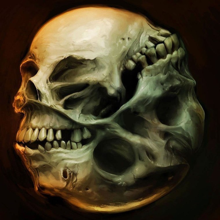 Черный череп