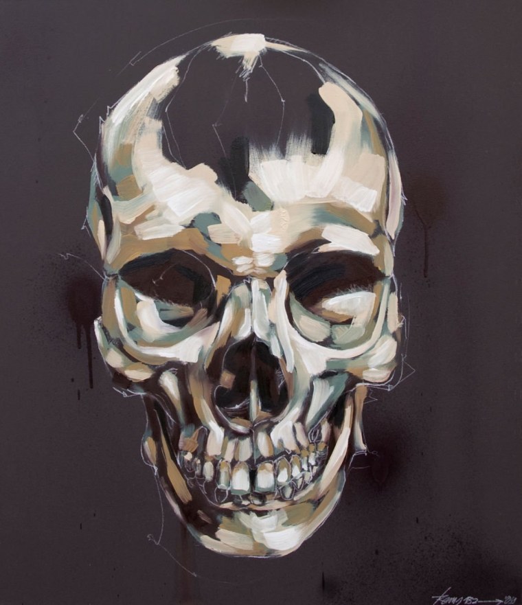 Необычные рисунки черепа