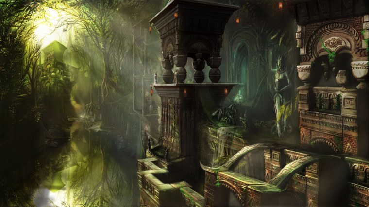 Красивое фэнтези пейзаж